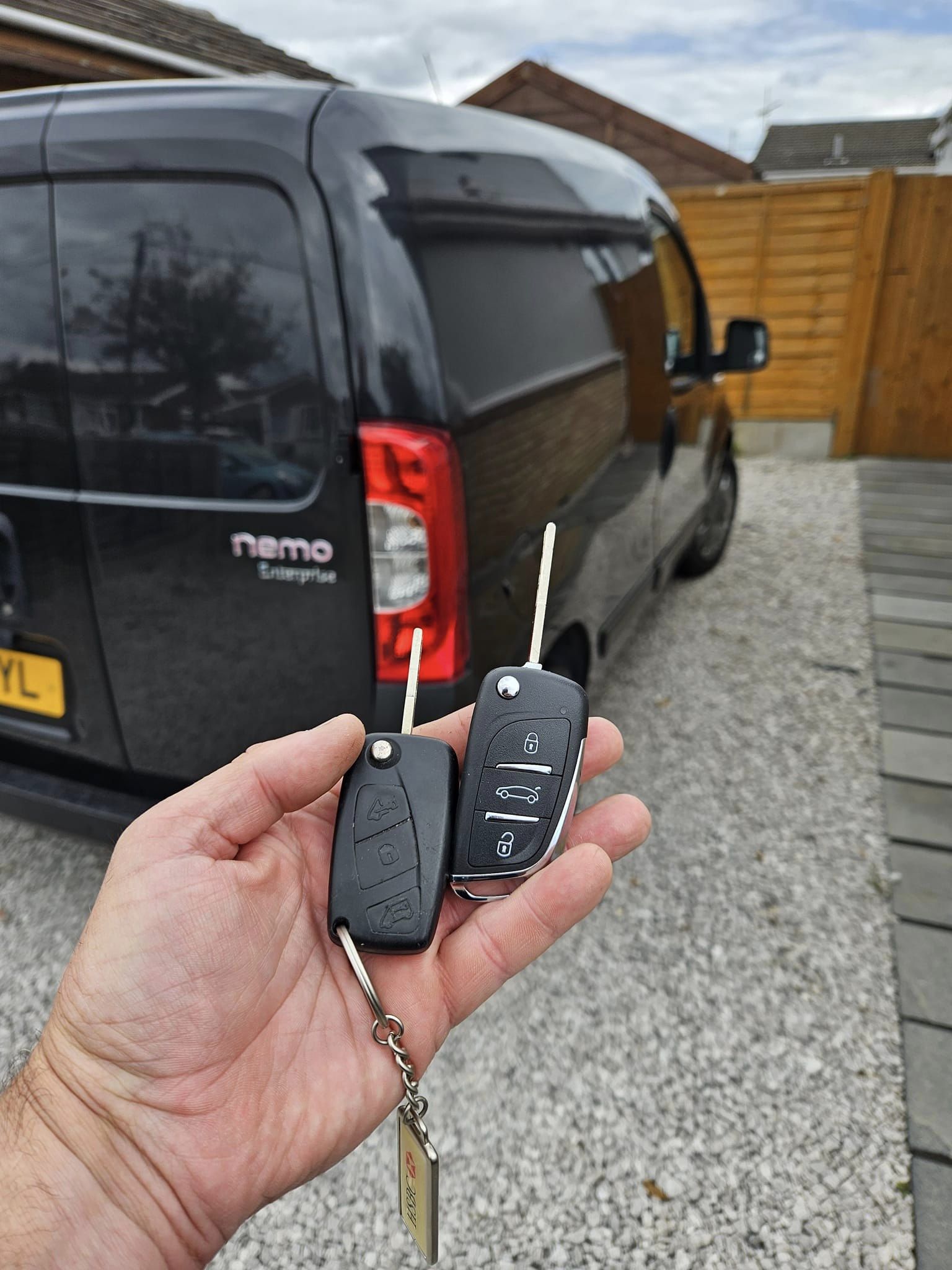 New key fob replacement for van